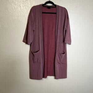 Agnes & Dora duster cardigan maroon XL